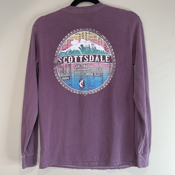 Blue 84 Scottsdale Arizona Graphic Long Sleeve T-Shirt Purple Graphic Size S - Picture 9 of 10